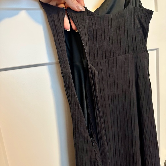 Lulus Cruise to Capri Black Belted Button Front Midi Dress - Picture 10 of 10